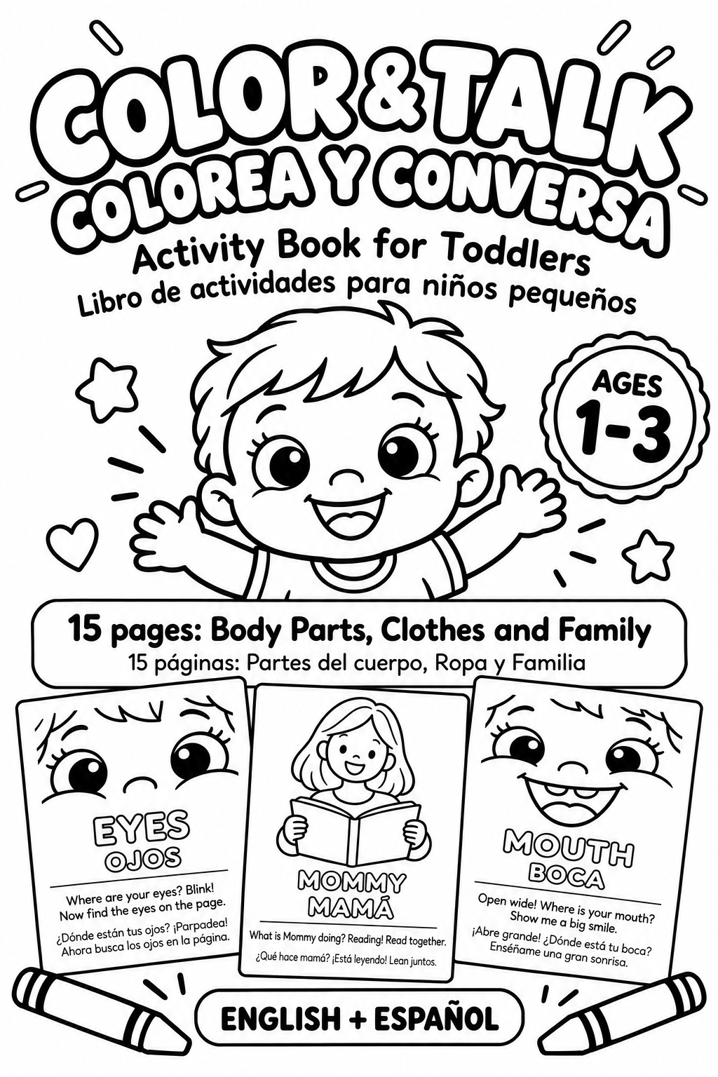 Color & Talk free printable activity by Aurora Minds Editorial
