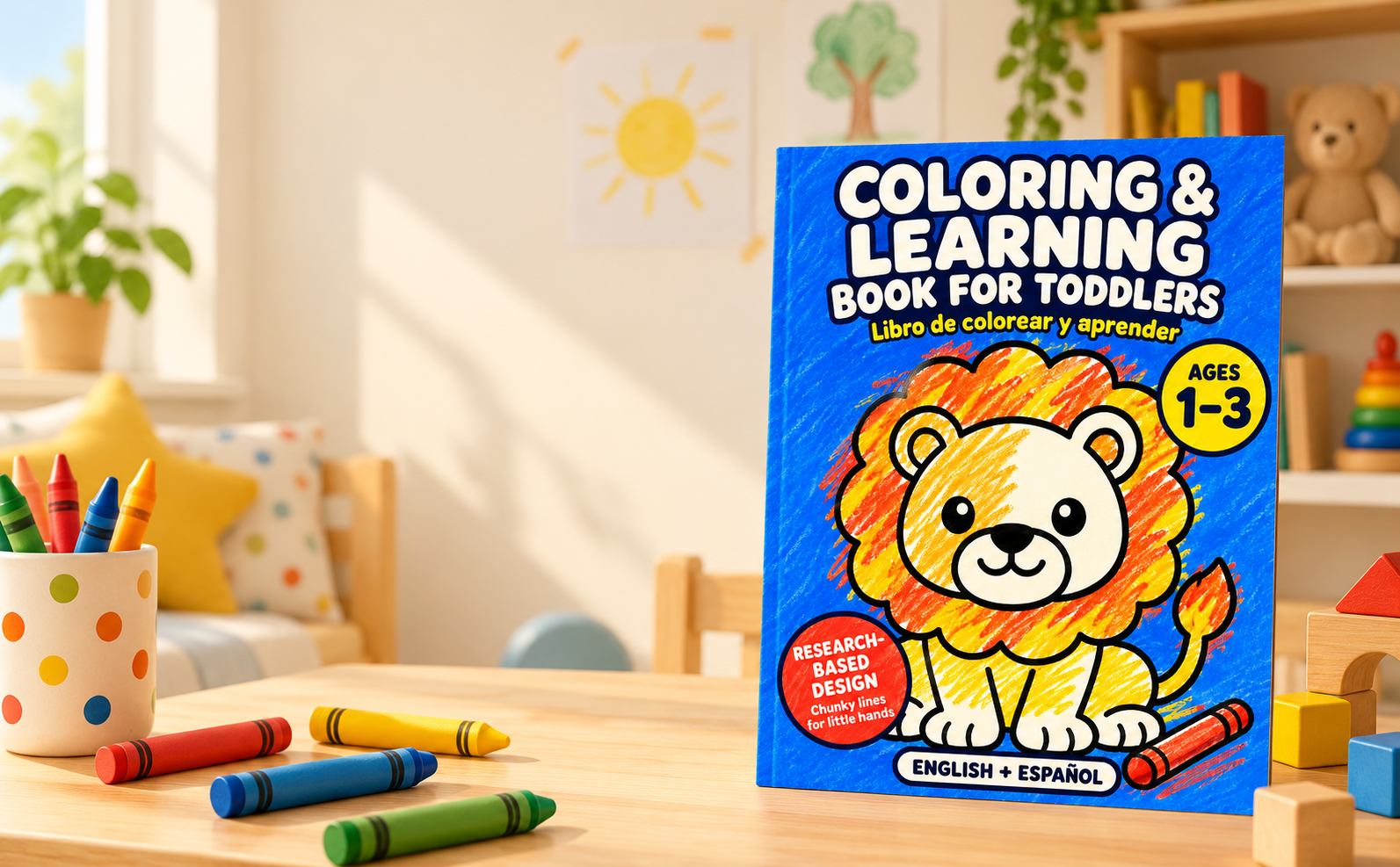 Coloring and Learning Book for Toddlers